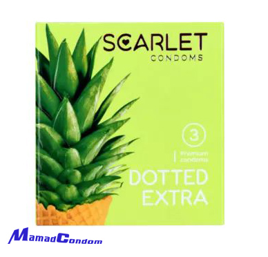 کاندوم خاردار اسکارلت 3 عددی مدل DOTTED EXTRA